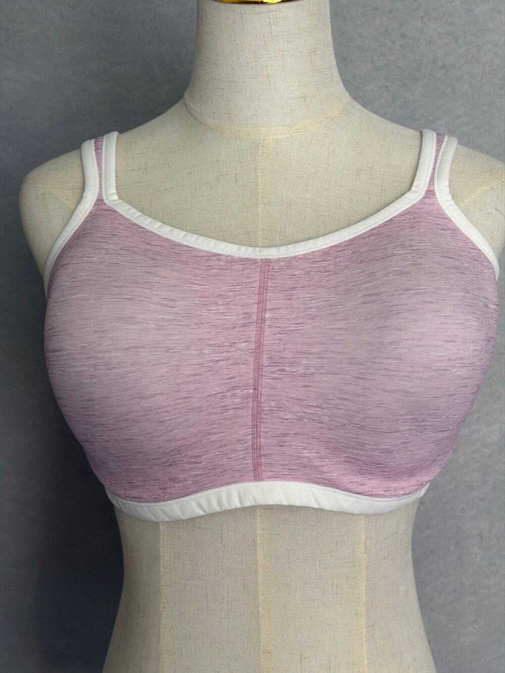 Natori Yogi Sports Bra Contour Convertible Heather Pink Women's 38DD NEW